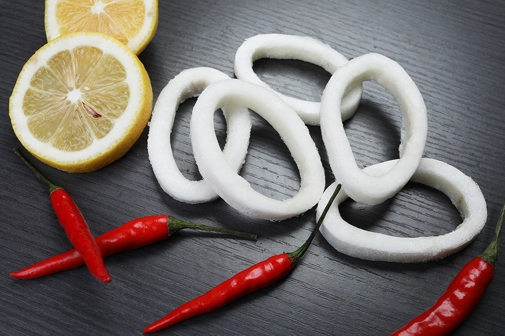 Frozen squid ring