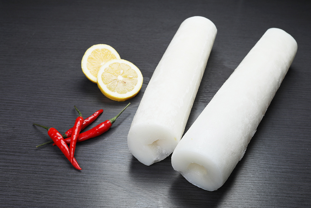 Frozen squid rolls