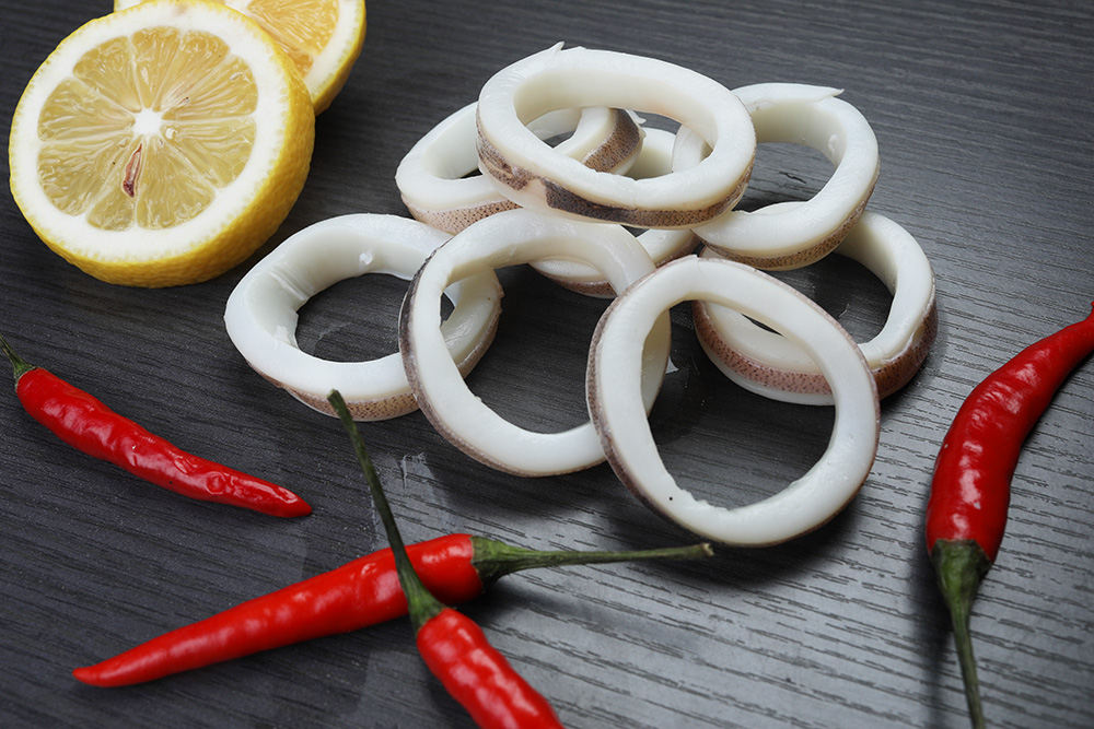 Frozen squid ring