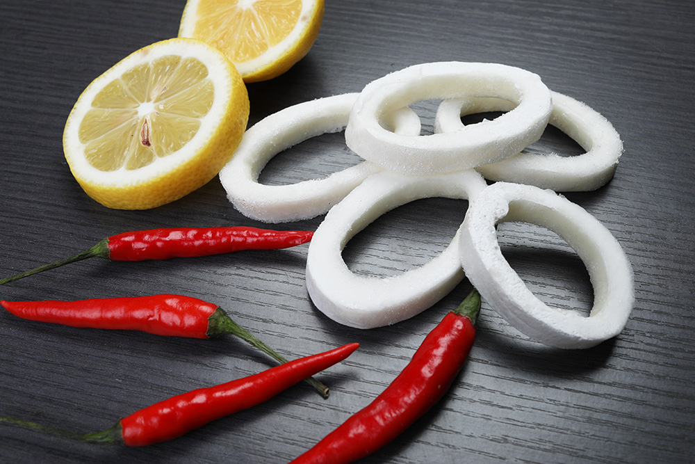 Frozen squid ring